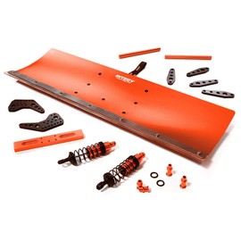 Integy RC Model C28555RED Alloy Machined 500mm Snowplow Kit for Traxxas 1/7 Unlimited Desert Racer