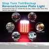 Partsam Pair 38 LED Universal Tail Brake Turn Stop License