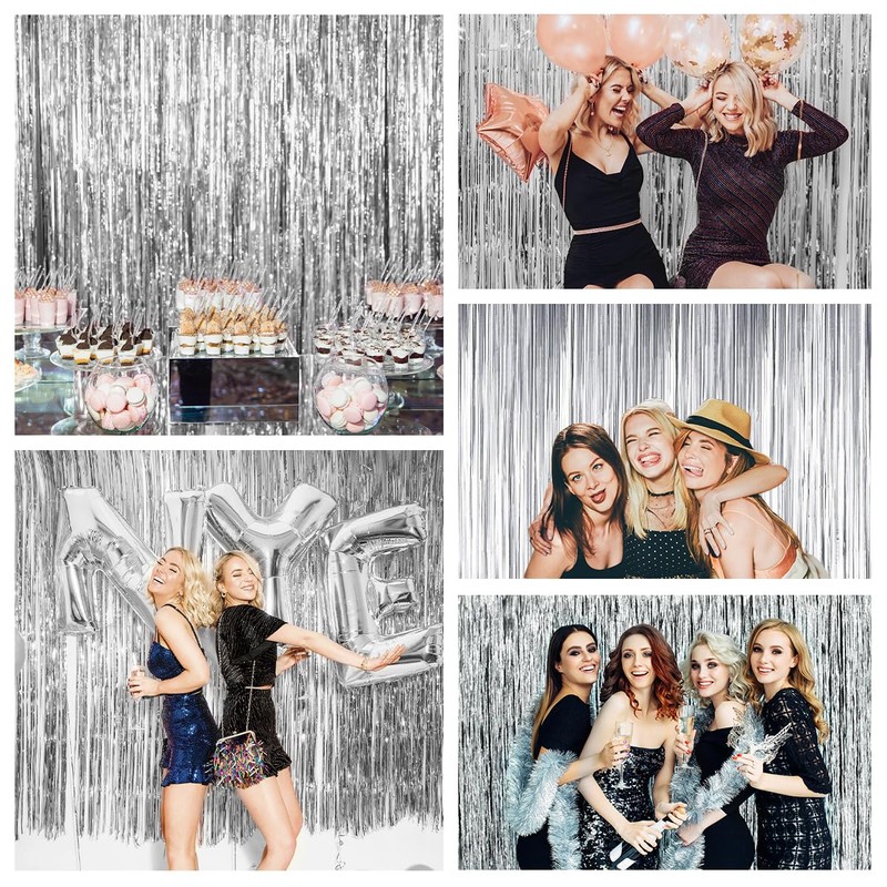 Birthday Rain Curtain (Silver)