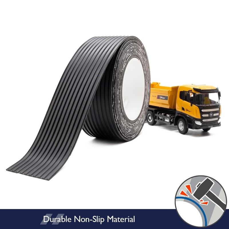 Heskins LLC Ribbed Rubber Anti Slip Tape (2" x 60ft)
