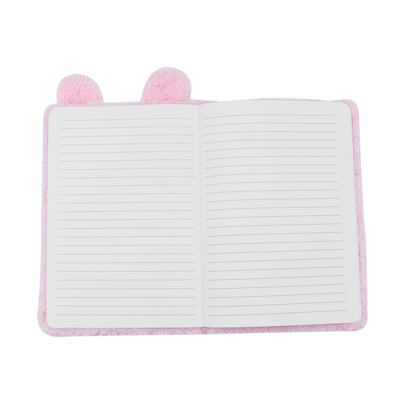 ZGMYC Plush Bunny Notebook Diary for Girls Kids A5 Lined