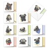The Best Card Company - 10 Blank Dog Greeting Cards