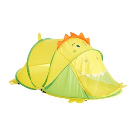 Heritage Kids Figural Dinosaur Pop Up Portable Play Tent with Carry Case, 71" L x 35" w x 33" H, Green
