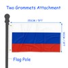 Flag of Russia 3x5FT Double Stitched Polyester Flag with 2