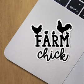 Decal Stickers of Farm Chick 01 Premium Indoor (No Waterproof) Vinyl Decal Stickers for Laptop Phone Accessory Helmet Car Window Mug Tuber Cup Door Wall Decoration ANDVER3e5579aBL