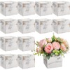 Suzile 12 Set 4 Inch Wooden Planter Box Flower Square