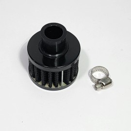 Unbranded 12MM RACING MINI AIR OIL BREATHER FILTER BLACK FOR TC SUPRA TUNDRA TACOMA JDM