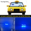 NBWDY Led Light Signs for Car,Blue Taxi Sign for Car