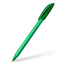 STAEDTLER 4320 M-5 Stick Rainbow Ballpoint Pen - Green (Box of 10)