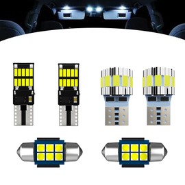 DMEPUGI Interior LED Lights Kit Fit Toyota Corolla 2004-2013,6000K Super Bright Interior Lights Used for LED Map/Dome/License Plate Lights etc,Easy Installation,6PCS