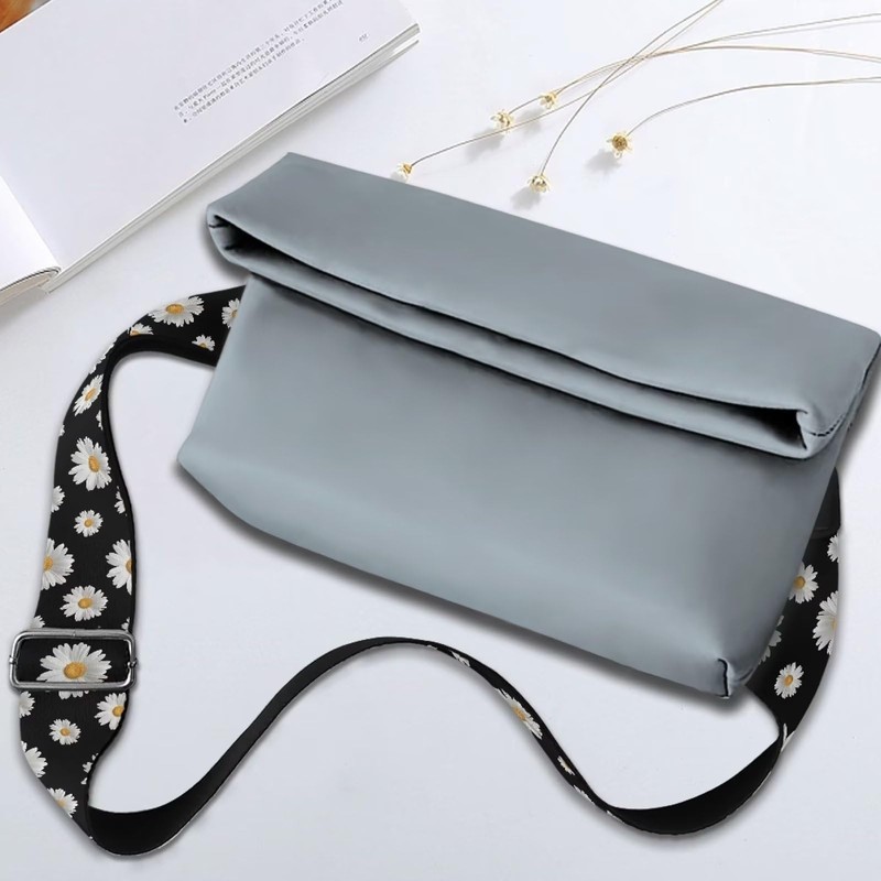 Poceacles Daisy Floral Pattern Purse Strap Replacement Adjustable Bag Strap