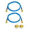 POBADY 2PCS SMA Male to SMA Male RF Coaxial Cable