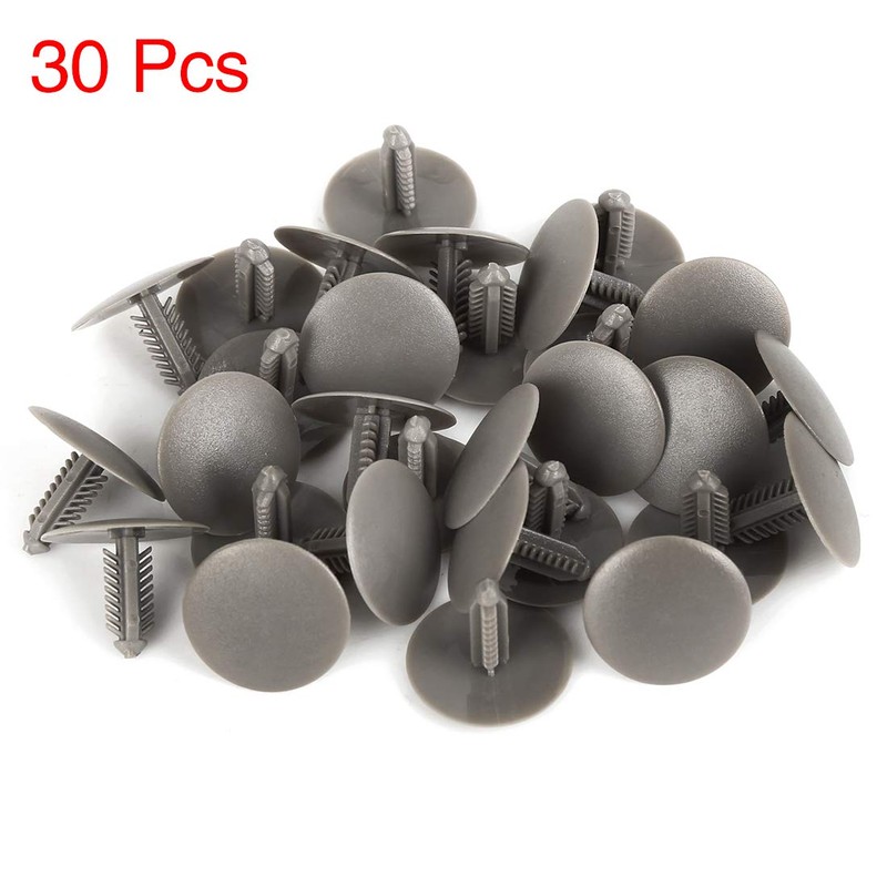 X AUTOHAUX 30 Pieces Car Grey Bolt Rivets Trim Clips