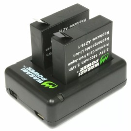 Wasabi Power Dual USB Battery Charger for YI 4K Action Camera, AZ16-1