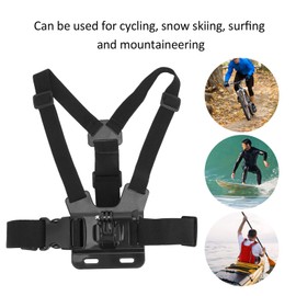 Adjustable Chest Strap Mount, for Action Camera, Sports Camera Chest Belt Strap Harness Mount, for Cycling, Snow Skiing, for DJI Action, for Gopro 9 Camera