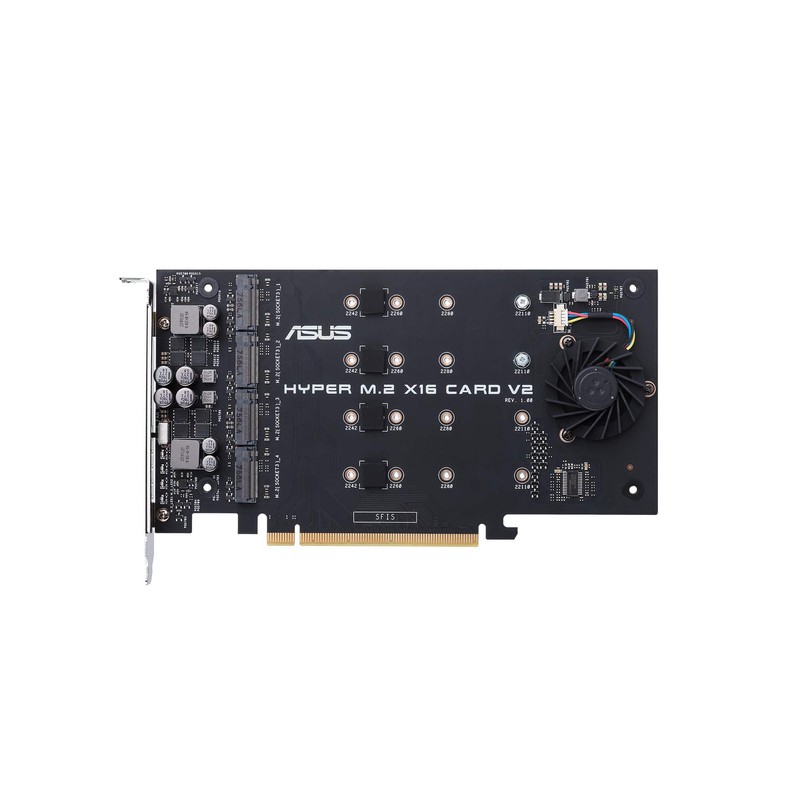 ASUS Hyper M.2 X16 PCIe 3.0 X4 Expansion Card V2