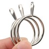 JAPCHET 50 Pack 30mm Silver Metal Curtain Rings, Curtain Pole