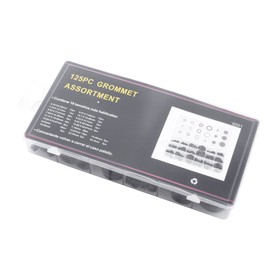 Arandelas de goma, 125 piezas, 18 tamaños, arandela de goma, juego de tapones para orificios de cortafuegos, juego de surtido de juntas de cables eléctricos