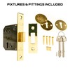 TSS 3 Lever Mortice Dead Locks for Internal Doors 2.5"