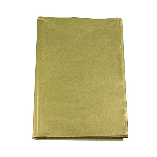 JAM PAPER Tissue Paper - Gold Flat -100 Sheets/Ream