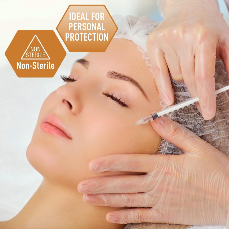 MedPride General Purpose Powder-Free Vinyl Gloves, Small, 100 Count (Pack