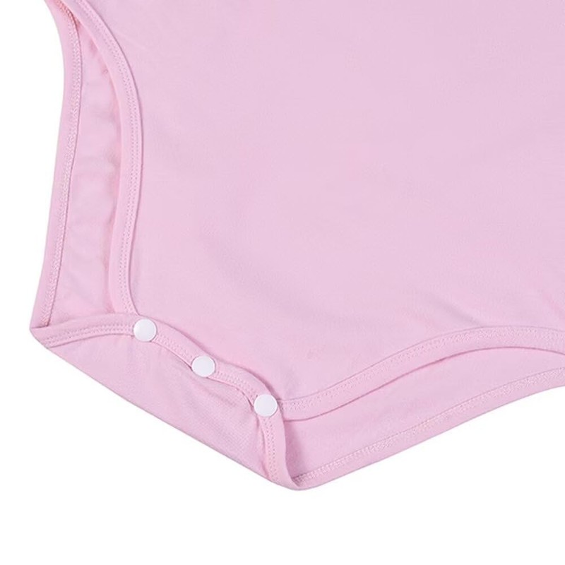 Landofgenie Women's Cotton Bodysuit Onesie Pyjamas One Piece Tops, pink