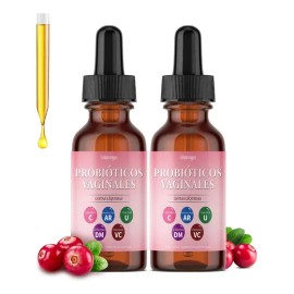 2pz Vaginal Probióticos Mujer Urinario Intestinal Gotas 60ml Sin Sabor