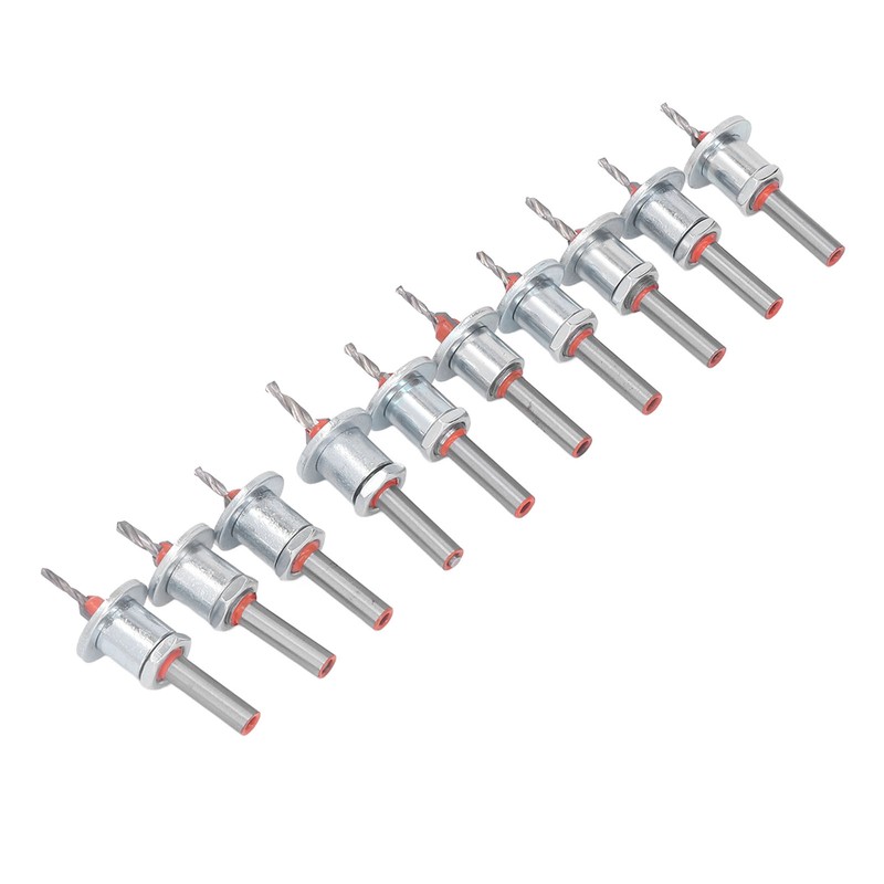 10PCS Countersink Drill Bits Adjustable Stop Tapered Countersink Bit for