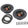 SHINEOFI 2pcs Speaker Wire Connector Gold Plated Binding Post Terminal