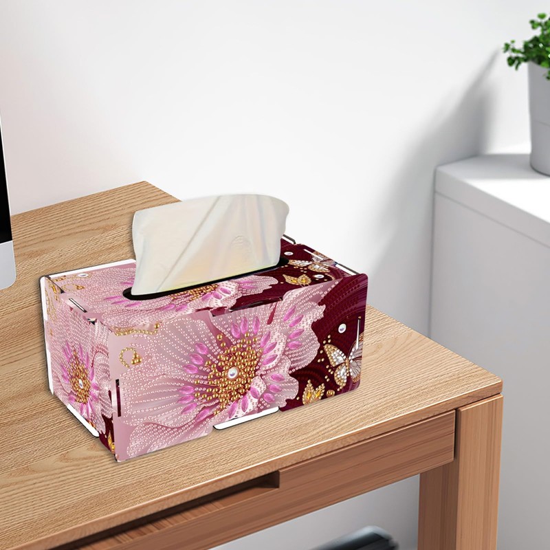 ARTopet Paper Towel Box DIY Diamond Art Painting Rectangular Wooden