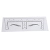 100PCS Eyebrow Ruler Stencils Clear Scale Transparent Adhesive Eyebrow Designer