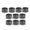 10PCS Motorcycle Head Bolt Cover CNC Aluminum Black Round Grooved