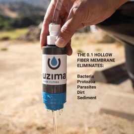 Uzima UZ-1 Water Filter Cartridge Replacement for UZ-BP Backpack System and UZ-2 Gravity Water Filtration System- Use as Standalone Portable Water Filter or as Replacement Filter
