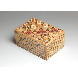 Uncommon Treasures Japanese Yosegi Puzzle Box 4-Sun 14 Moves