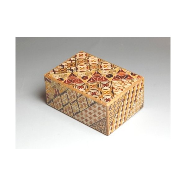 Uncommon Treasures Japanese Yosegi Puzzle Box 4-Sun 14 Moves