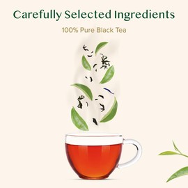 VAHDAM, Tè Darjeeling in foglia intera, 30 bustine piramidali. Primo raccolto 100% puro dall'India