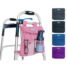 Universal 5-Pocket 11"x11" Walker Side Pouch (Pink)