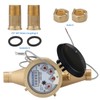 MEASUREMAN 1/2" Pulsed Multi-Jet Gallon Water Meter Fully Brass Pulse