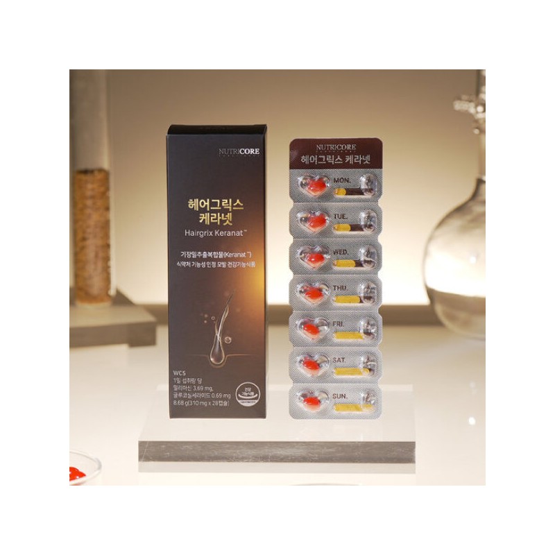 NutriCore 뉴트리코어 헤어그릭스 케라넷 1박스 4주분 Nutricore Hairgrix Kera Net