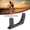 Bike Disc Brake Adapter Aluminium Alloy Black Mounting Bracket Converter