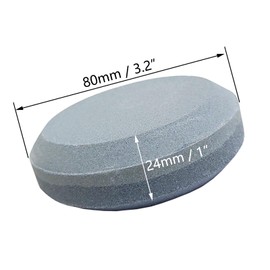 Pair of Sharpening Stone Whetstone Hatchet Sharpener Puck Dual Grit 120# /180# Round Tool Set