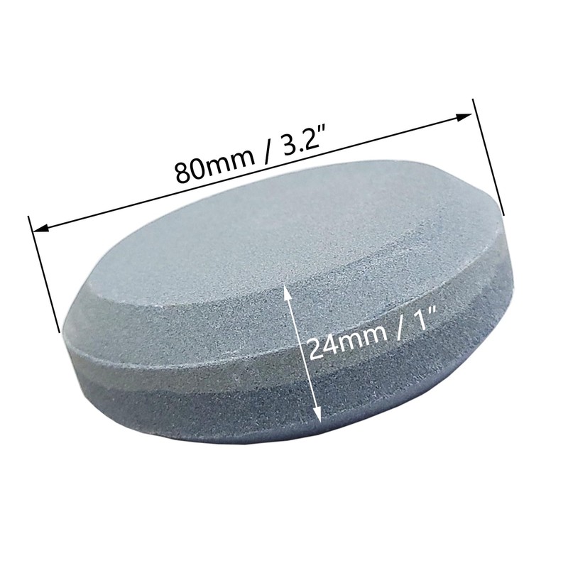 Pair of Sharpening Stone Whetstone Hatchet Sharpener Puck Dual Grit