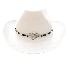 BOOT JEWELRY SHOP Hat Band Octopus Concho Black Onyx Beads Fits Western Cowboy Brim Hat Steampunk Victorian Alt Style Adjustable One Size Gift Boxed