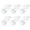 6PCS Ramadan Decorative Lights House Shape Plastic Wind Light Fireplace