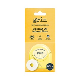 Grin Ultra Clean Coconut Oil Infused Floss, 30m + Refill