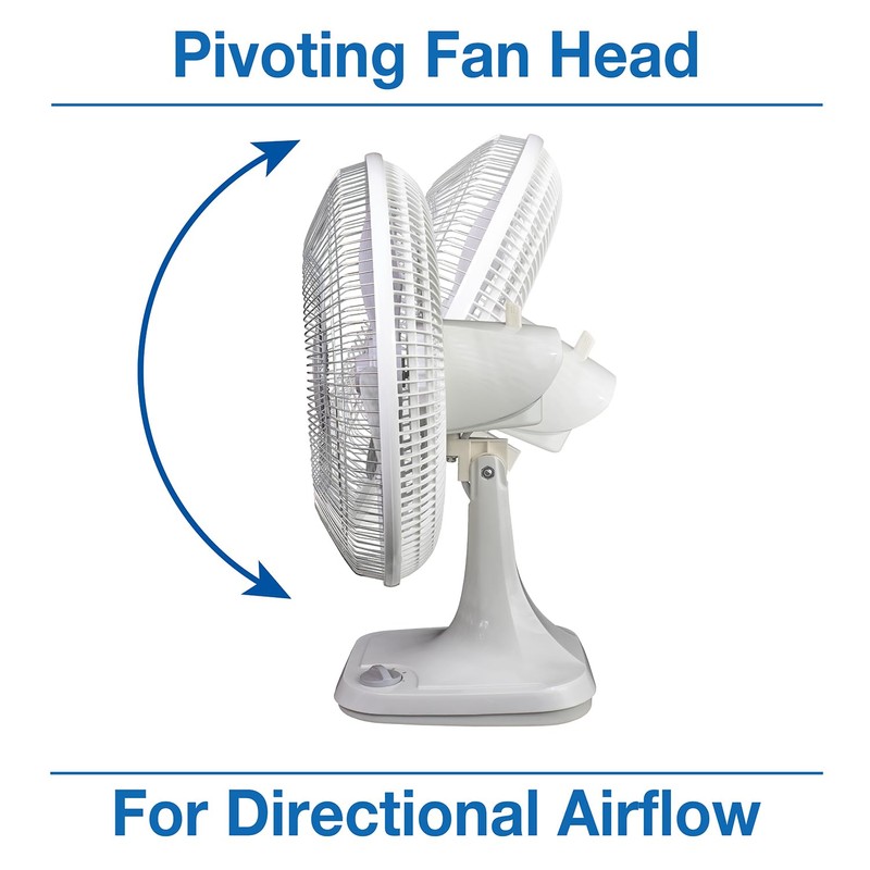 Air King 9106 16-Inch 3-Speed Oscillating Table Fan