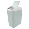 Vareone 15 L Plastic Slim Trash Bin with Swing Lid,