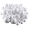 Craftplay Polystyrene Balls Jumbo Pack | White | Assorted Sizes