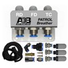 Universal 3 Port / 3 Point Diff Breather Kit Black