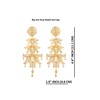 Efulgenz Indian Gold Tone Earrings Chandbali Ethopian Style Jewelry Metal